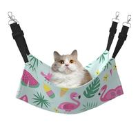 eeprty Hamac pour animal domestique Flamingo Ice Cream Fruit Cage Hamac chaud pour animal domestique, tapis doux à suspendre pour chat