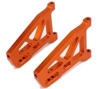 EEQANAO 2 pièces de Bras de Suspension inférieurs Avant en Aluminium 513007 for Voiture RC 1/10 FS, Camion Buggy 53810, 2 pièces en Alliage amélioré, pièces RC hop-up(Orange)