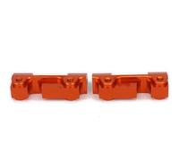 EEQANAO Suspension Avant/arrière Fixe en Alliage d'aluminium, 2 pièces, for Voiture RC 1/10 FS Truck Buggy 53810, pièces améliorées(Orange)
