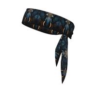 Eerie Elephant Bandeau de Sport Anti-Transpiration Anti-dérapant Réglable Course Basketball Yoga Bandeau Sport Bandeau