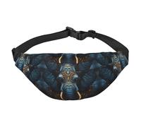 Eerie Elephant Grand sac banane tendance pour voyage, décontracté, convient pour le sport, la course à pied, le cyclisme, les voyages, la pêche