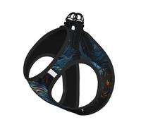 Eerie Ensemble harnais et laisse doux à imprimé éléphant en maille réglable pour chiens et chats de petite, moyenne et grande taille