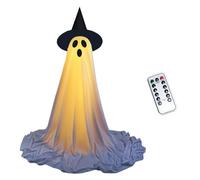 Eerie Illuminated Halloween Phantoms Decoration Réglable Hauts pour Porche Yard Haunting Houses Party Setups ABS Rubber Cloth Halloween Decoration