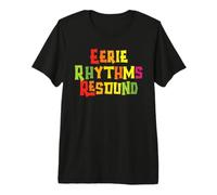 Eerie Rhythms Resound Halloween Music Lover Musician T-Shirt Haut de Gamme