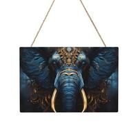 Eerie Tableau Panneau Rectangulaire Éléphant 20,3 x 30,5 cm Décoration Murale Maison Moderne Élégant pour Améliorer Votre Espace
