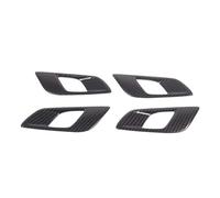 EERLHXWF Convient pour Ford Ranger 2015-2021, poignée intérieure de voiture décorative, 4 cadres de poignée de porte intérieure avant et arrière, motif fibre de carbone