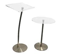 EESHHA Podium Podium Podium Stand Podiums en Acrylique avec Support en métal Pupitres pour églises pour Salle de Classe Scolaire Stand de Podium Commercial A de Nombreuses utilisations