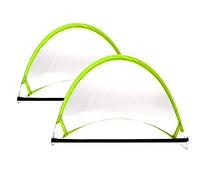 EESLL Lot de 2 buts de football portables Pop Up - 7,8 x 4,6 cm - Avec étui de transport compact - Filet de football pliable pour jeux dans le jardin