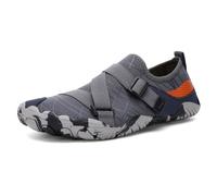 Eestfy Chaussures d'eau Pieds Nus pour Hommes & Femmes À Séchage Rapide Entraîneurs Aquatiques avec Lanière Croisée Légères Respirantes Sneakers pour Natation Plage Surf Trekking,Darkgray,42 EU