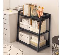 Éétagère Garage Au Sol Etagere Rangement, Étagère Simple, Rangement Chambre, Étagère De Présentation pour La Maison, Étagère De Rangement Robuste, Etagere Charge Lourde(Black,69cm/27.1in)