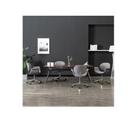 Chaises Pivotantes De Salle À Manger 4 Pcs Gris Tissu - Vidaxl Gris