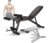 EEUK Banc de Musculation Pliable, Banc Musculation Multifonction,Rembourrage Confortable Dossier Réglable sur Différentes Positions,Banc d'exercice de Déclin Entraînement
