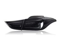 EEUNKT Feux arrière dynamiques compatibles avec Hyundai Elantra 2012-2017 : clignotants arrière à LED intégrés et accessoires automobiles(Yellow)