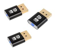 Eeuye Adaptateur D'Affichage Virtuel DP DisplayPort 4K Factice DP EDID Headless Ghost Emulator Accessoires pour PC 3 Pièces