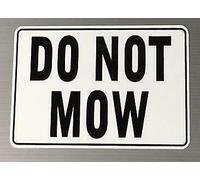 Eeypy Plaque en métal avec inscription « Do Not Mow » - Décoration murale - Pour salle de bain - 20,3 x 30,5 cm