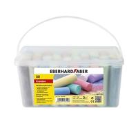 Eberhard Faber 526550 - Craie de rue Seau de 50, 8 couleurs vives Craie de rue