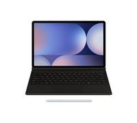 EF-DX825 - Clavier et étui (couverture de livre) - clé AI - avec pavé tactile - sans fil - POGO pin, Bluetooth - noir clavier, noir étui - pour