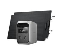 EF ECOFLOW DELTA 3 Classic station électrique portable avec panneau solaire flexible 100 W*2, batterie LiFePO4 1024 Wh, sortie CA 1800 W, générateur solaire pour camping, camping-car et secours