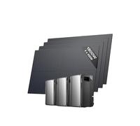 EF EcoFlow STREAM Ultra et 2*AC Pro, 5,76 kWh pour kit solaire avec 4 panneaux solaires de 450 W,entrée solaire 2800 W (4 MPPT), ports CA doubles 2300 W, micro-onduleur intégré, extensible à 11,52 kWh