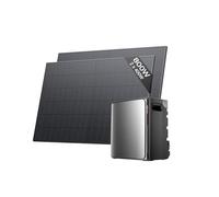 EF EcoFlow STREAM Ultra X Batterie 3,84 kWh pour kit solaire avec 2 panneaux solaires de 400 W, ports CA doubles 2300 W, Onduleur intégré, batterie LFP 6000 cycles, contrôle intelligent IA，Plug&Play