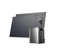 EF EcoFlow STREAM Ultra X Batterie 3,84 kWh pour kit solaire avec 2 panneaux solaires de 450 W, ports CA doubles 2300 W, Onduleur intégré, batterie LFP 6000 cycles, contrôle intelligent IA，Plug&Play