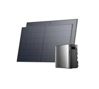 EF EcoFlow Stream Ultra X Batterie 3,84 kWh pour kit Solaire avec 2 Panneaux solaires de 500 W, Ports CA Doubles 2300 W, onduleur intégré, Batterie LFP 6000 Cycles, contrôle Intelligent IA，Plug&Play