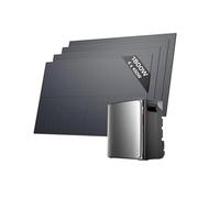 EF EcoFlow STREAM Ultra X Batterie 3,84 kWh pour kit solaire avec 4 panneaux solaires de 450 W, ports CA doubles 2300 W, onduleur intégré, batterie LFP 6000 cycles, contrôle intelligent IA，Plug&Play