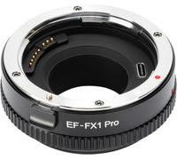 Ef-Fx1 Pro Adaptateur De Monture D'objectif Avec Contrôle D'ouverture Compatible Avec Objectif Ef/Ef-S Vers Appareil Photo Sans Fuji X-Mount X-H1 X-Pro2 X-T2 X-T3 X-T1 X-T20[Zha5220001]4112]
