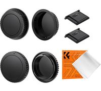 EF Mount 2 Front Housing Cover 2 Rear Cap 2 Cold Shoe Protection 1 Cloth Compatible with Canon T7/T6/T5/T8i/T7i/5D IV/III/II/6D II/I/90D/80D