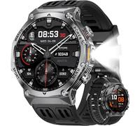 Ef15-E Men's Smart Watch With 800 Mah Led Torch And Bluetooth Call, 114 Sports Watch With Heart Rate Monitor