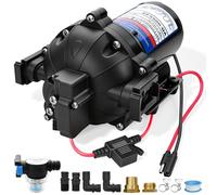 EF5500-BOX-QA Pompe de pulvérisation 12 V, pompe de lavage douce, pompe à diaphragme 60 psi, pressostat et auto-amorçant, résistant aux produits chimiques et à la corrosion pour pulvérisation agricole