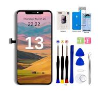 EFaith - Ecran LCD pour iPhone 13 6.1" de Remplacement, 3D Touch Face ID TrueTone FHD Écran Digitizer avec Kits de Réparation pour A2482, A2631, A2634, A2635