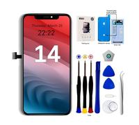 EFaith - Ecran LCD pour iPhone 14 6.1" de Remplacement, 3D Touch Face ID TrueTone FHD Écran Digitizer avec Kits de Réparation pour A2649, A2881, A2884, A2883, A2882