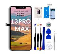 EFaith Ecran pour iPhone 13 Pro Max 6.7" LCD de Remplacement, 3D Touch Face ID TrueTone FHD Écran Digitizer avec Kits de Réparation pour A2484,A2641,A2644,A2645,A2643