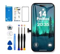 EFaith Ecran pour iPhone 14 Pro Max LCD 6.7" de Remplacement, 3D Touch Face ID TrueTone FHD Écran Digitizer avec Kits de Réparation pourA2894 A2651 A2893 A2895 A2896