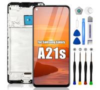 EFAITHLIFE Remplacement d'écran pour Samsung Galaxy A21s, avec Cadre A217 A217F/DS A217M/DS A217F/DSN, Ensemble numériseur d'écran LCD avec Outils de réparation