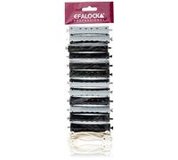 Efalock Bigoudis à Permanentes Gris et Noirs 16mm x12