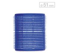 Efalock Rouleaux velcro Bleu Ø 51 mm, Par paquet 6 pièces
