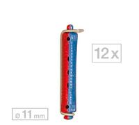 Efalock Bigoudis pour permanentes court Bleu/Rouge Ø 11 mm, Par paquet 12 pièces