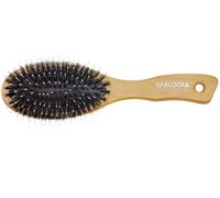 Efalock Brosse Pneumatique Ergo Adapté 10-reihig Ovale Avec Conseils Bois Clair