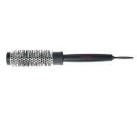 Efalock Brosse Ronde Professionnel Métal 25 MM/38 MM Noir-Argent Soies de Nylon