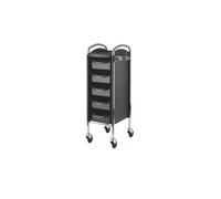 Efalock Camion de Travail Piccolo 6002 Clictec Chrome Noir Stapelboy Salonhilfe