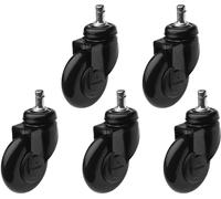 Efalock Clic Tec Roulette noire pour Tabouret 5 piéces