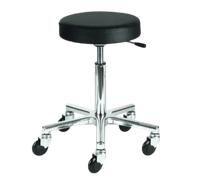 Efalock Clictec Clictec Rolling Stool Round Seat Silver Large