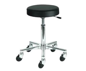 Efalock Clictec Clictec Rolling Stool Round Seat Silver Large