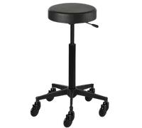 Efalock Clictec Rolling Stool Round Seat Black Medium
