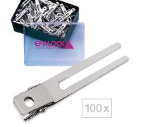 Efalock-Professional Coiffure Epingles-a-cheveux-et-pinces-a-cheveuxClips en métal No. 6 100 Stk.