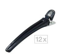 Efalock Clips pour cheveux noir, Par paquet 12 pièces