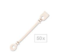 Efalock Elastiques avec bagues d'écartement Courts, ne conviennent que pour les petits bigoudis, Par paquet 50 pièces