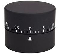 Efalock Minuteur mécanique Rond Noir, 8x8x6cm